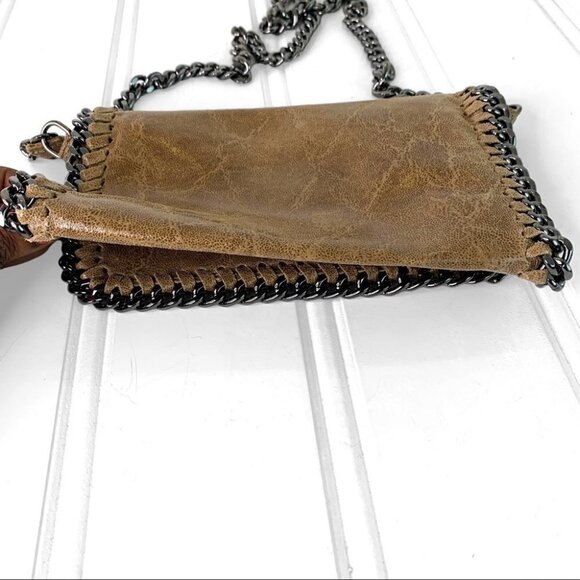 Borse in Pelle designer brown genuine leather long metallic chain womens… - Picture 6 of 10